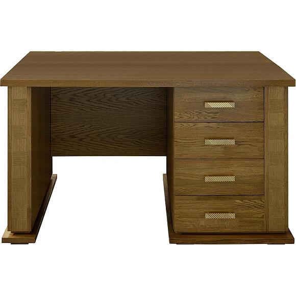 Стол письменный «Тунис» П6.343.2.25 (П343.25-1Ш), Материал: ДСП+шпон, Цвет: Дуб рустикаль с золочением