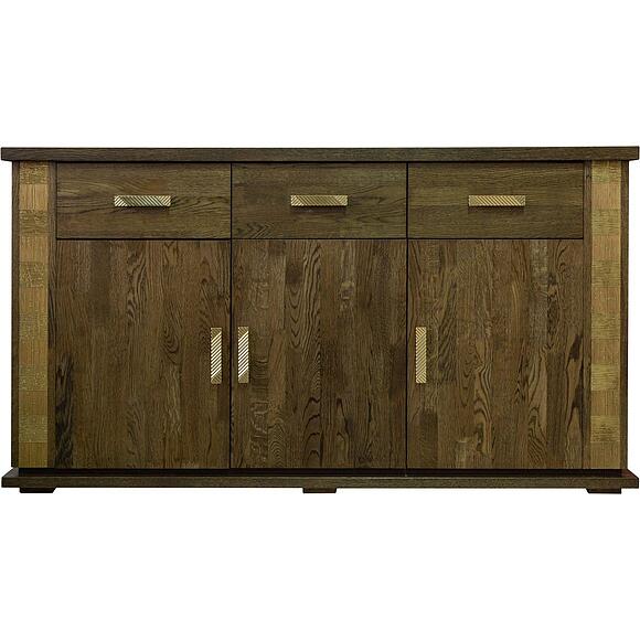 ტუმბო «ტუნისი» პ6.343.0.09 (343.09შ), ადგილი: მასიური მუხა, ფერი: ვენგე+ოქრო