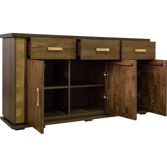 ტუმბო «ტუნისი» პ6.343.0.09 (343.09შ), ადგილი: მასიური მუხა, ფერი: ვენგე+ოქრო