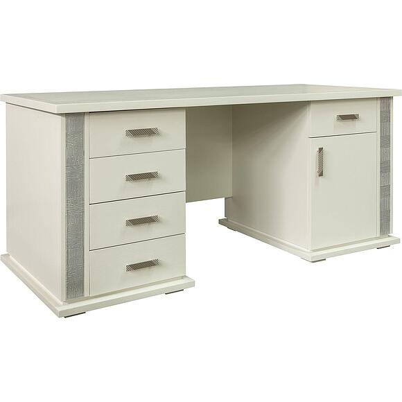 საწერი მაგიდა «ტუნისი» პ6.343.2.08 (პ343.08შ), ადგილი: დსპ+შპონი, ფერი: სპილოსძვლისფერი ვერცხლით