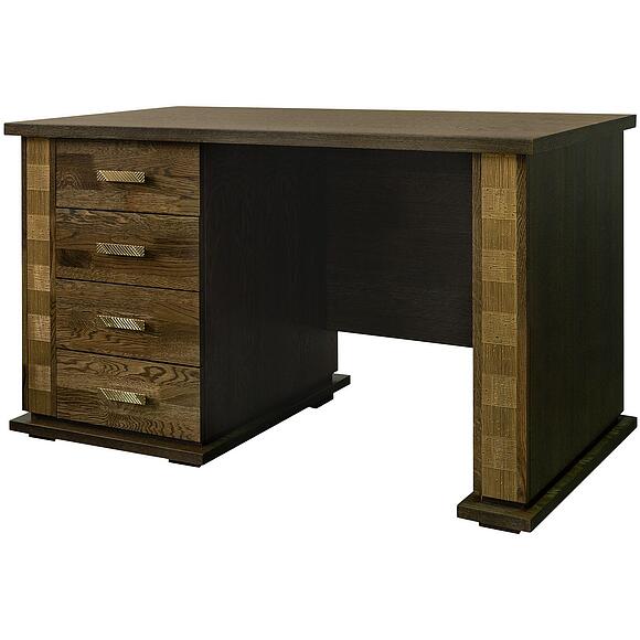 Стол письменный «Тунис» П6.343.2.25-01 (П343.25Ш), Материал: ДСП+шпон, Цвет: Венге c золочением