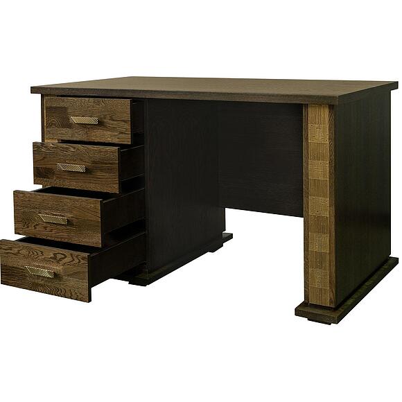 Стол письменный «Тунис» П6.343.2.25-01 (П343.25Ш), Материал: ДСП+шпон, Цвет: Венге c золочением