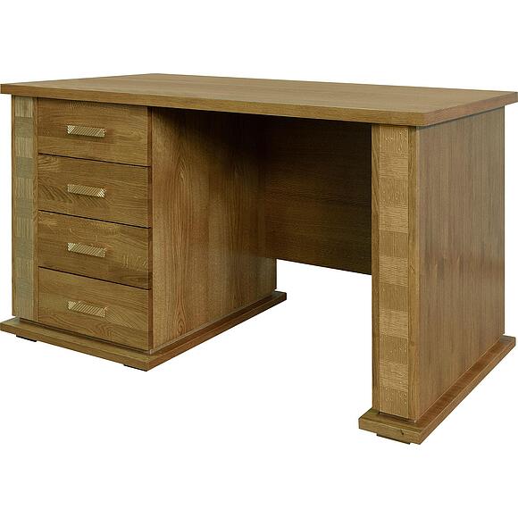 Стол письменный «Тунис» П6.343.2.25-01 (П343.25Ш), Материал: ДСП+шпон, Цвет: Медовый с золочением