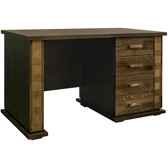 Стол письменный «Тунис» П6.343.2.25 (П343.25-1Ш), Материал: ДСП+шпон, Цвет: Венге c золочением