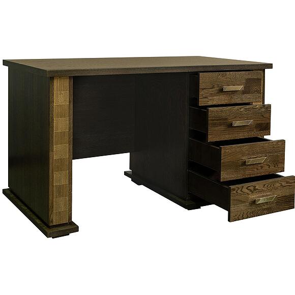 Стол письменный «Тунис» П6.343.2.25 (П343.25-1Ш), Материал: ДСП+шпон, Цвет: Венге c золочением