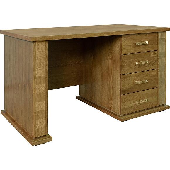 Стол письменный «Тунис» П6.343.2.25 (П343.25-1Ш), Материал: ДСП+шпон, Цвет: Медовый с золочением