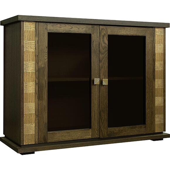 Тумба комбинированная «Тунис» П6.343.0.16 (П343.16Ш), Материал: МДФ+шпон, Цвет: Венге c золочением