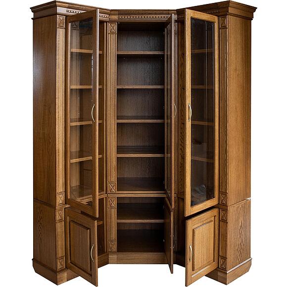 Набор мебели для библиотеки «Верди» П3.487.2.01 (П523.Н1), Материал: Массив (дуб), Цвет: Дуб рустикаль