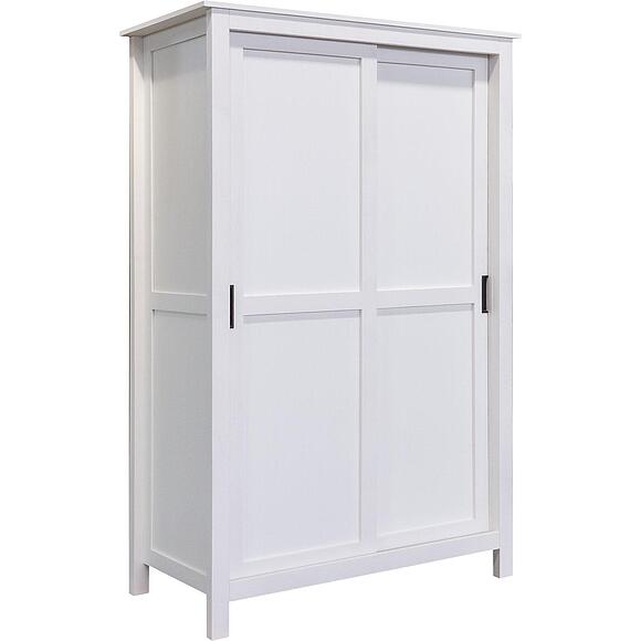 კარადა-კუპე 2დ «ნორტონი» ბმ2.768.1.22, ადგილი: მასიური ფიჭვის ხე, ფერი: თეთრი ცვილი