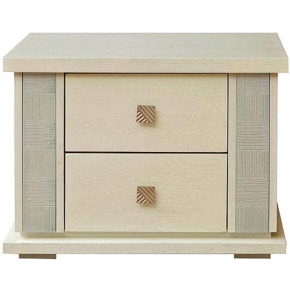 Тумба прикроватная «Тунис» П6.343.1.04 (П344.04), Материал: ДСП+шпон, Цвет: Слоновая кость с серебром