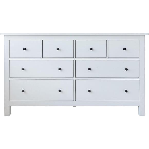 კომოდი «ნორტონი» ბმ2.768.1.31, ადგილი: მასიური ფიჭვის ხე, ფერი: თეთრი ცვილი