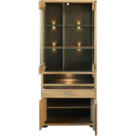 კარადა-ვიტრინა «გენუა» პ3.586.0.03, ადგილი: მასიური მუხა, ფერი: ნატურალური მუხა+ონტარიოს მუხა+ანტრაციტი (8C3A6422-kopiya.jpg) კარადა-ვიტრინა «გენუა» პ3.586.0.03, ადგილი: მასიური მუხა, ფერი: ნატურალური მუხა+ონტარიოს მუხა+ანტრაციტი