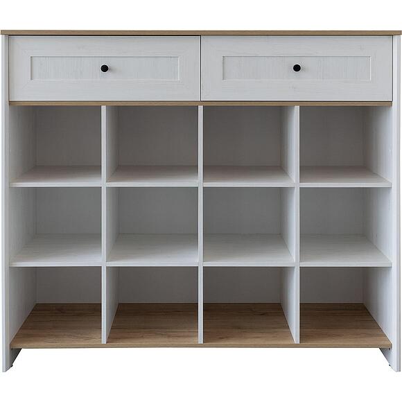 სტელაჟი «პარმა» პ7.050.0.61, ადგილი: ლდსპ, ფერი: ფიჭვი რანდერსი + მოოქროვილი მუხა კანტრი