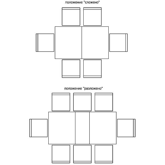 სასადილო მაგიდა «პოლო» პ4.257.4.08 (257.08), ადგილი: მდფ+შპონი, ფერი: ვენგე