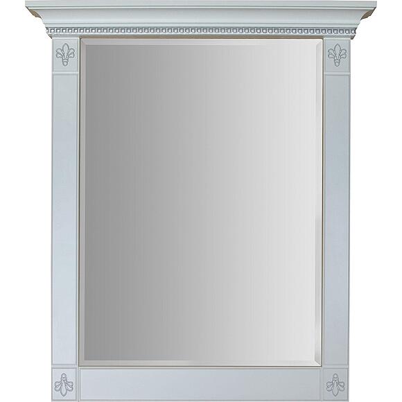 Зеркало «Мартина» П3.573.1.06, Материал: МДФ, Цвет: Молоко с серебром
