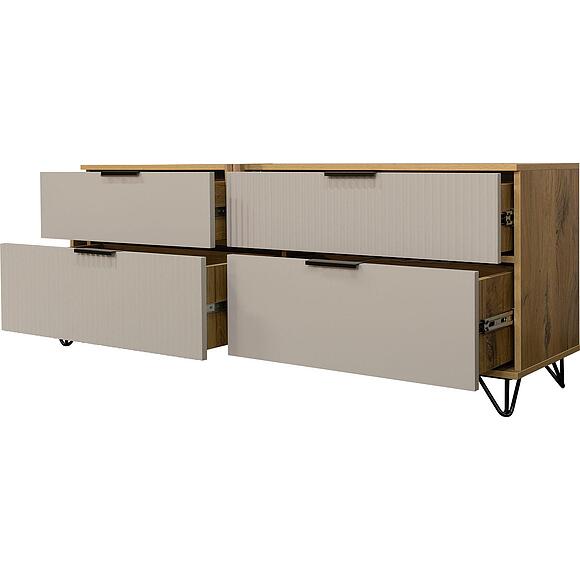 Тумба «Рокси» П6.948.0.02, Материал: ЛДСП, Цвет: Пепел Софт+Дуб Нокс (6T3A3212.jpg) Тумба «Рокси» П6.948.0.02, Материал: ЛДСП, Цвет: Пепел Софт+Дуб Нокс