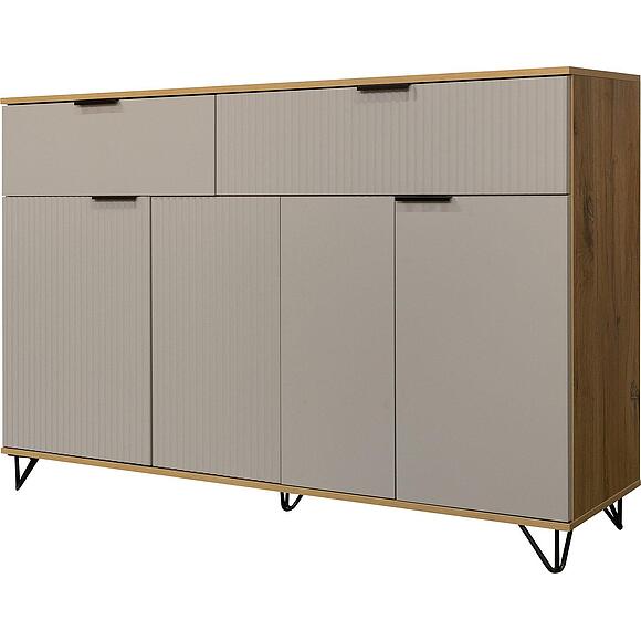 Тумба «Рокси» П6.948.0.04, Материал: ЛДСП, Цвет: Пепел Софт+Дуб Нокс (6T3A3220.jpg) Тумба «Рокси» П6.948.0.04, Материал: ЛДСП, Цвет: Пепел Софт+Дуб Нокс