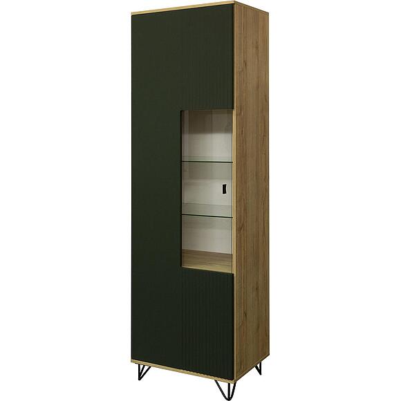 Шкаф «Рокси» П6.948.0.01, Материал: ЛДСП, Цвет: Грин Софт+Дуб Кантри золотой (6T3A3238-kopiya.jpg) Шкаф «Рокси» П6.948.0.01, Материал: ЛДСП, Цвет: Грин Софт+Дуб Кантри золотой