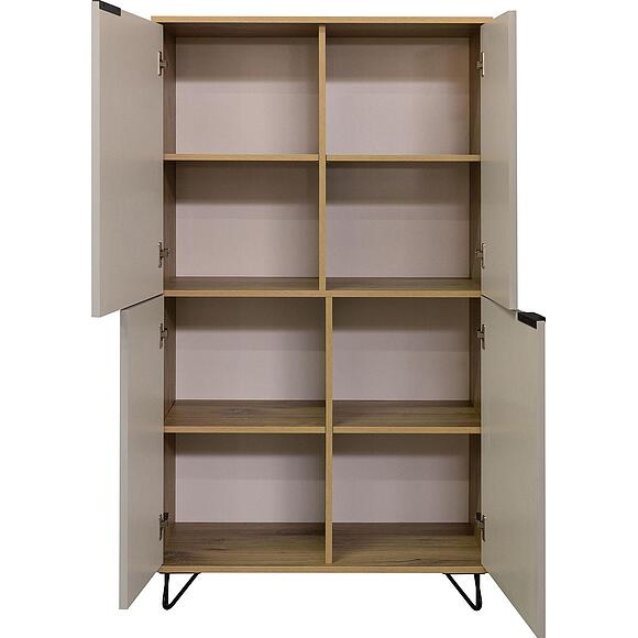 Шкаф «Рокси» П6.948.0.03, Материал: ЛДСП, Цвет: Пепел Софт+Дуб Нокс (6T3A3159.jpg) Шкаф «Рокси» П6.948.0.03, Материал: ЛДСП, Цвет: Пепел Софт+Дуб Нокс