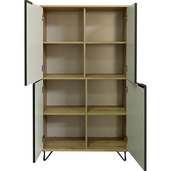 Шкаф «Рокси» П6.948.0.03, Материал: ЛДСП, Цвет: Грин Софт+Дуб Кантри золотой (6T3A3183.jpg) Шкаф «Рокси» П6.948.0.03, Материал: ЛДСП, Цвет: Грин Софт+Дуб Кантри золотой