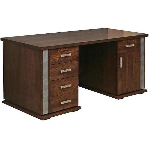 საწერი მაგიდა «ტუნისი» პ6.343.2.08 (პ343.08შ), ადგილი: დსპ+შპონი, ფერი: ვენგე+ვერცხლი