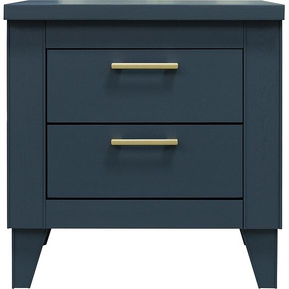 Тумба прикроватная «Амадей» П6.635.1.04, Материал: Массив (дуб), Цвет: Королевский синий 