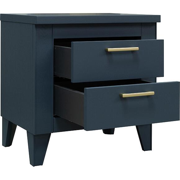 Тумба прикроватная «Амадей» П6.635.1.04, Материал: Массив (дуб), Цвет: Королевский синий 