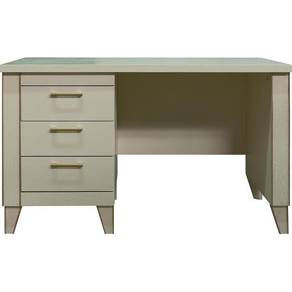 საწერი მაგიდა «ამადეი» პ6.635.2.18-01 (П6.635.0.18), ადგილი: მასიური მუხა, ფერი: ანტიკური ტემპერა მოოქროვილი