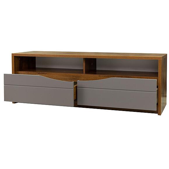 Тумба «Монако» П6.528.0.06, Материал: МДФ+ПВХ, Цвет: Дуб Саттер+Серый Мокко