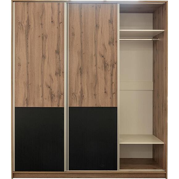 კარადა-კუპე 3დ «ბლექვუდი» პ3.556.1.41, ადგილი: ლდსპ, ფერი: მუხის ვოტანი + შავი