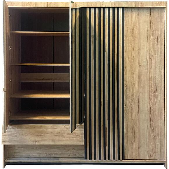 ტანსაცმლის კარადა «დეკო» ბმ2.776.1.65-01, ადგილი: ლდსპ, ფერი: ნავარის მუხა