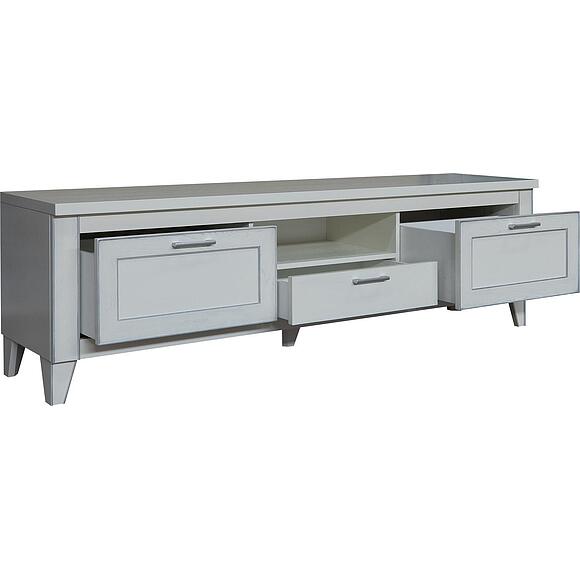 Тумба «Амадей» П6.635.0.10, Материал: Массив (дуб), Цвет: Слоновая кость с серебром