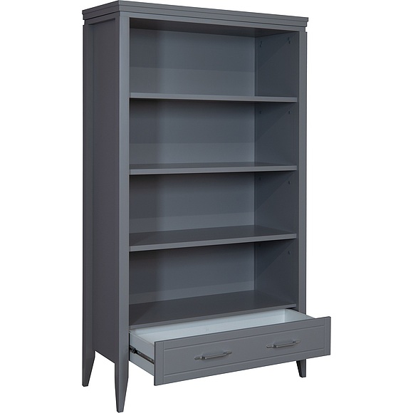 Стеллаж «Орли» П3.590.2.02, Материал: МДФ, Цвет: Платина