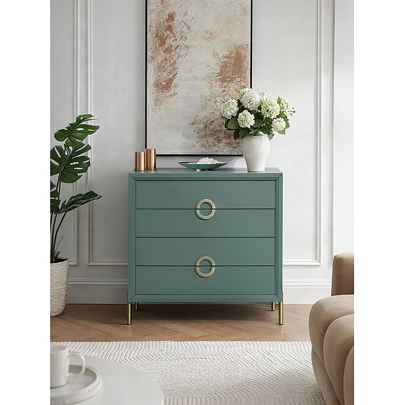 კომოდი «ფლორა» პ6.980.1.02, ადგილი: ლდსპ, ფერი: მწვანე ბზის ხე