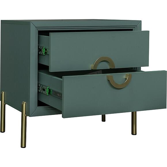 Тумба прикроватная «Флора» П6.980.1.04, Материал: ЛДСП, Цвет: Зелёный самшит