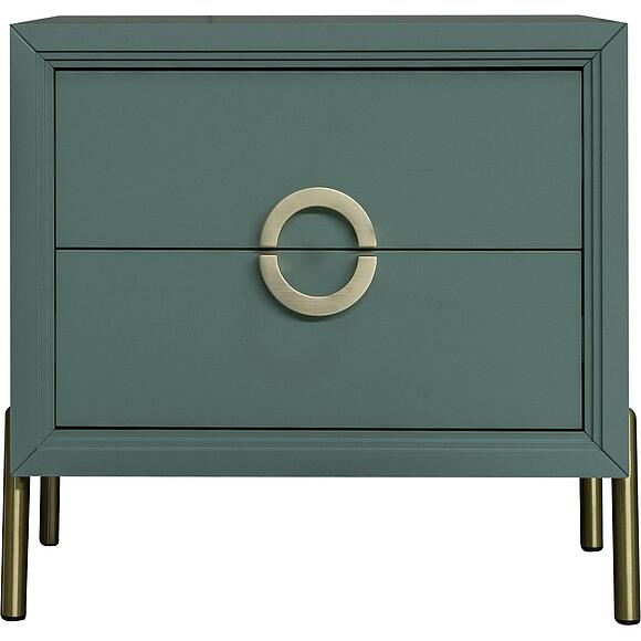 Тумба прикроватная «Флора» П6.980.1.04, Материал: ЛДСП, Цвет: Зелёный самшит