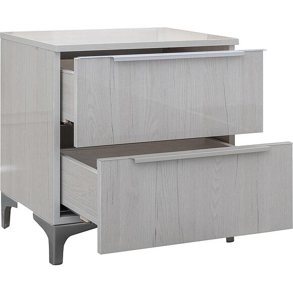 საძინებლის ტუმბო «აგატა» პ8.986.1.01, ადგილი: ლდსპ, ფერი: მუხის ბორდო ლაითი