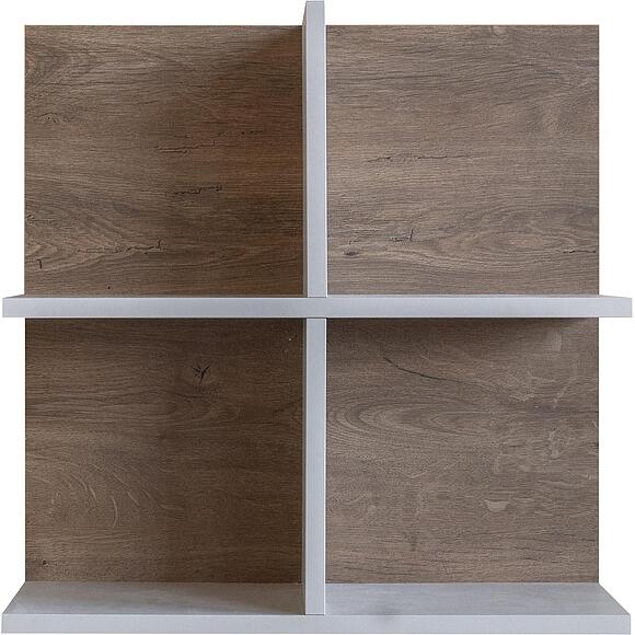 Полка «Ариста» П3.593.0.06, Материал: ЛДСП, Цвет: Беж Нубук + Дуб Артизан Трюфель (Polka_Arista_P3-593-0-06.jpg) Полка «Ариста» П3.593.0.06, Материал: ЛДСП, Цвет: Беж Нубук + Дуб Артизан Трюфель