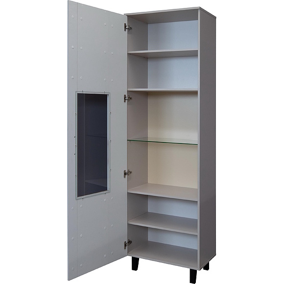 კარადა «არისტა» პ3.593.0.03, ადგილი: ლდსპ, ფერი: კრემისფერი ნუბუკი + მუხის ტრიუფელი