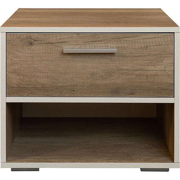 საძინებლის ტუმბო «იუნონა» პ3.582.1.60(П582.06), ადგილი: ლდსპ, ფერი: ღია ბორდოს მუხა + კანიონის მუხა