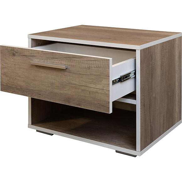 საძინებლის ტუმბო «იუნონა» პ3.582.1.60(П582.06), ადგილი: ლდსპ, ფერი: ღია ბორდოს მუხა + კანიონის მუხა