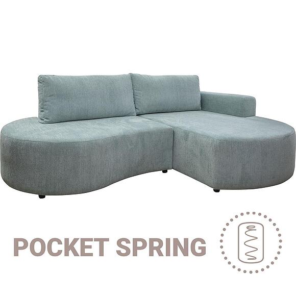 კუთხის დივანი «როჯერი» (2мL/R6R/L), ადგილი: ნაჭერი, ტყავის ჯგუფი: 19 ჯგუფი