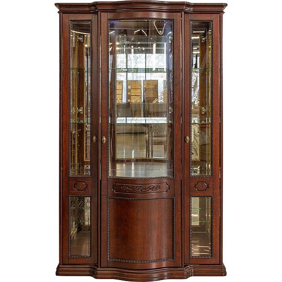 კარადა-ვიტრინა «ბრისტოლი» პ3.588.0.06, ადგილი: მასიური მუხა, ფერი: მწიფე ალუბალი