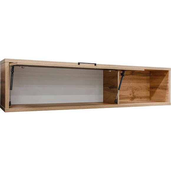 ჩამოსაკიდი თარო «ბლექვუდ ლოფტი» პ3.0556.0.01, ადგილი: ლდსპ, ფერი: მუხის ვოტანი + შავი