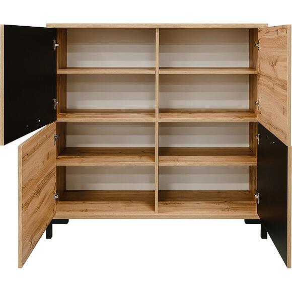 ტუმბო «ბლექვუდ ლოფტი» პ3.0556.0.05, ადგილი: ლდსპ, ფერი: მუხის ვოტანი + შავი