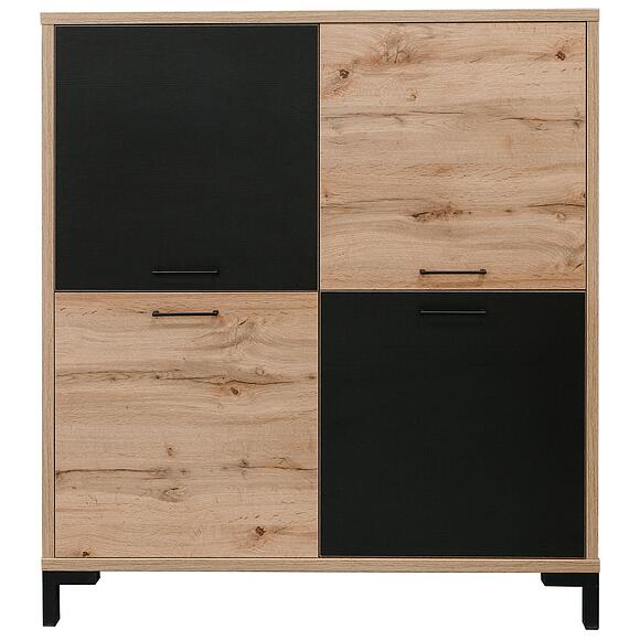 ტუმბო «ბლექვუდ ლოფტი» პ3.0556.0.05, ადგილი: ლდსპ, ფერი: მუხის ვოტანი + შავი