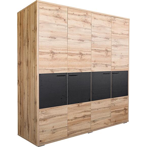 ტანსაცმლის კარადა «ბლექვუდ ლოფტი» პ3.0556.1.29, ადგილი: ლდსპ, ფერი: მუხის ვოტანი + შავი (p558-155da4671fbcc19.jpg) ტანსაცმლის კარადა «ბლექვუდ ლოფტი» პ3.0556.1.29, ადგილი: ლდსპ, ფერი: მუხის ვოტანი + შავი