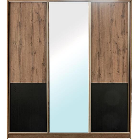 კარადა-კუპე 3დ «ბლექვუდი ლოფტი» პ3.0556.1.43, ადგილი: ლდსპ, ფერი: მუხის ვოტანი + შავი (DSC04831.jpg) კარადა-კუპე 3დ «ბლექვუდი ლოფტი» პ3.0556.1.43, ადგილი: ლდსპ, ფერი: მუხის ვოტანი + შავი