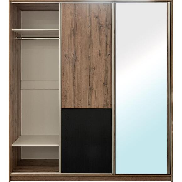 კარადა-კუპე 3დ «ბლექვუდი ლოფტი» პ3.0556.1.43, ადგილი: ლდსპ, ფერი: მუხის ვოტანი + შავი (DSC04840.jpg) კარადა-კუპე 3დ «ბლექვუდი ლოფტი» პ3.0556.1.43, ადგილი: ლდსპ, ფერი: მუხის ვოტანი + შავი