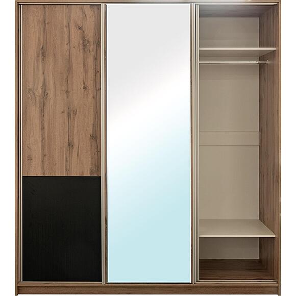 კარადა-კუპე 3დ «ბლექვუდი ლოფტი» პ3.0556.1.43, ადგილი: ლდსპ, ფერი: მუხის ვოტანი + შავი (DSC04841.jpg) კარადა-კუპე 3დ «ბლექვუდი ლოფტი» პ3.0556.1.43, ადგილი: ლდსპ, ფერი: მუხის ვოტანი + შავი